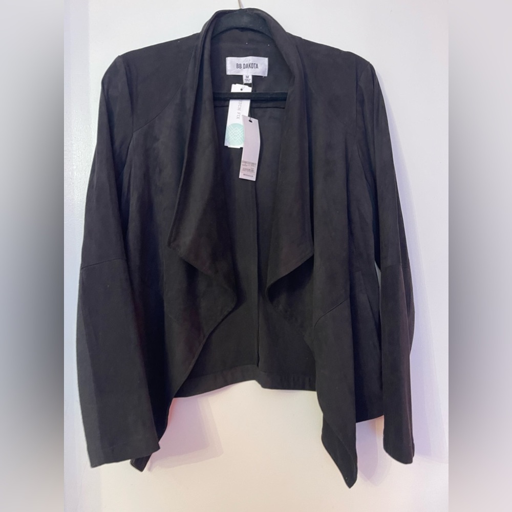 BB Dakota Black Faux Suede Jacket